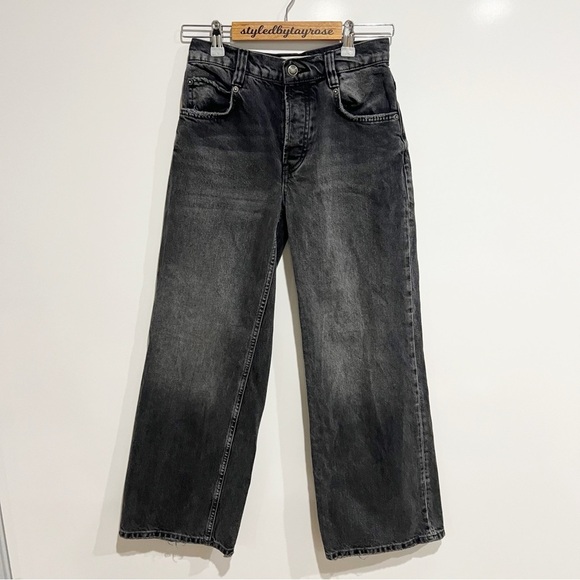 Free People Chalet Jeans Straight Wide Leg Ankle - Picture 3 of 11